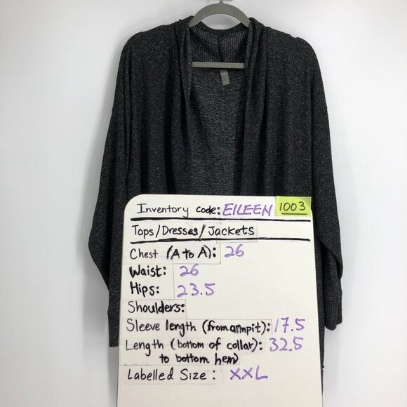 Women's Black Cardigan Sweater - Picture 15 of 16